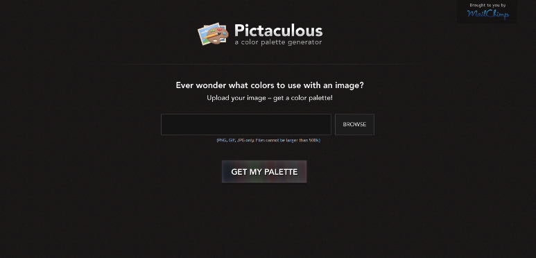 pictaculous palette genrator